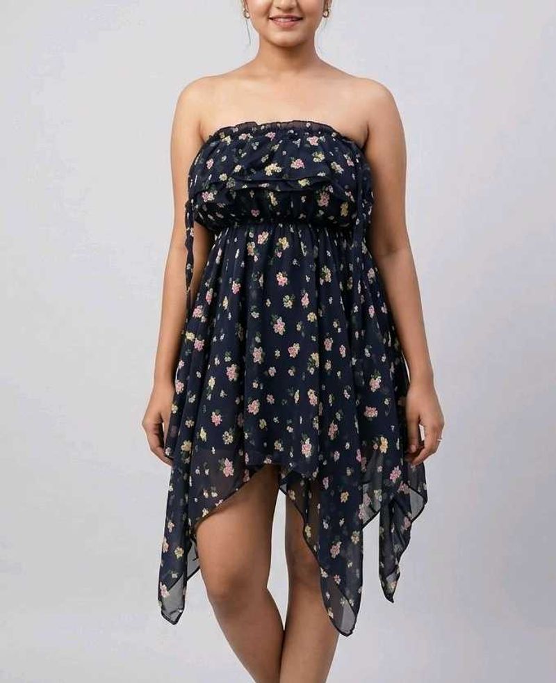 Chic Floral Off-Shoulder Dress