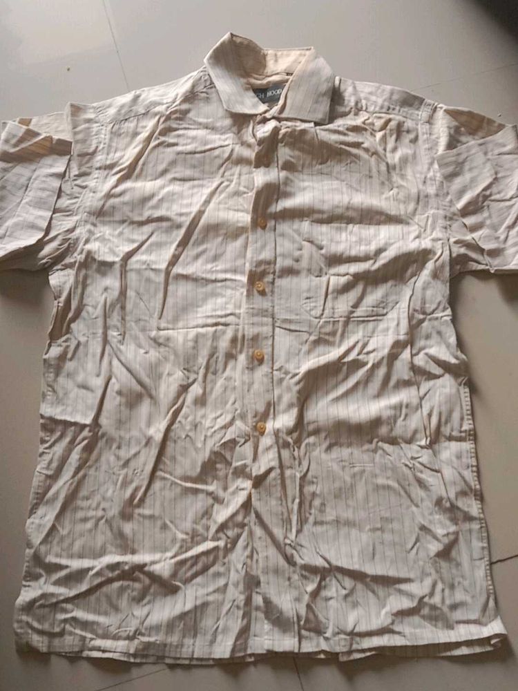 Men's Striped Short Sleeve Shirt