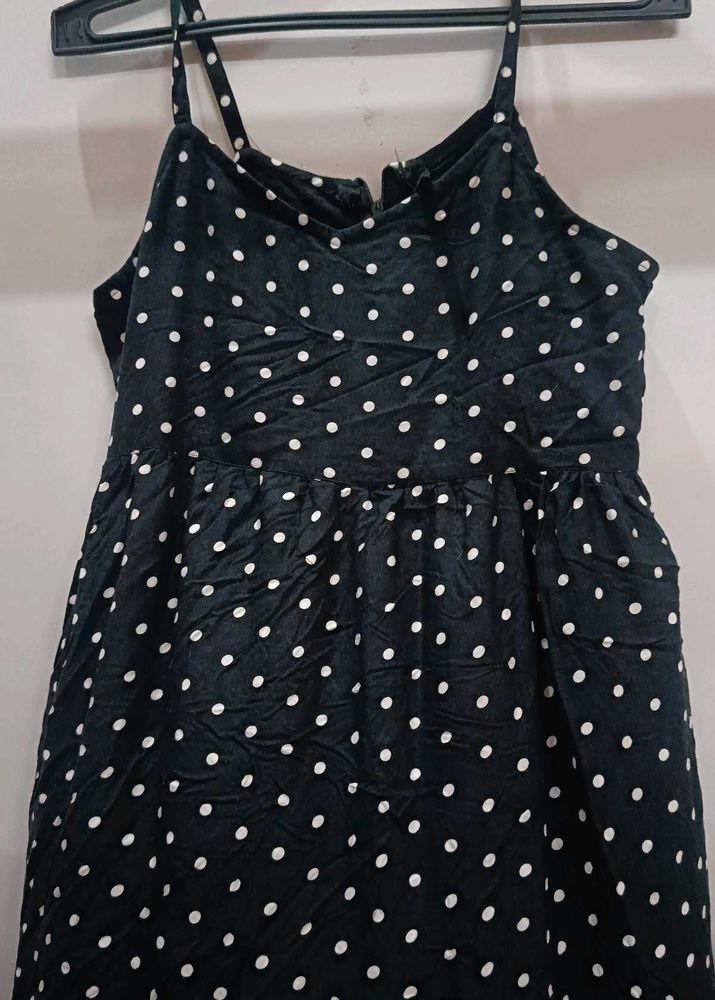 Black Polka Dot Summer Dress