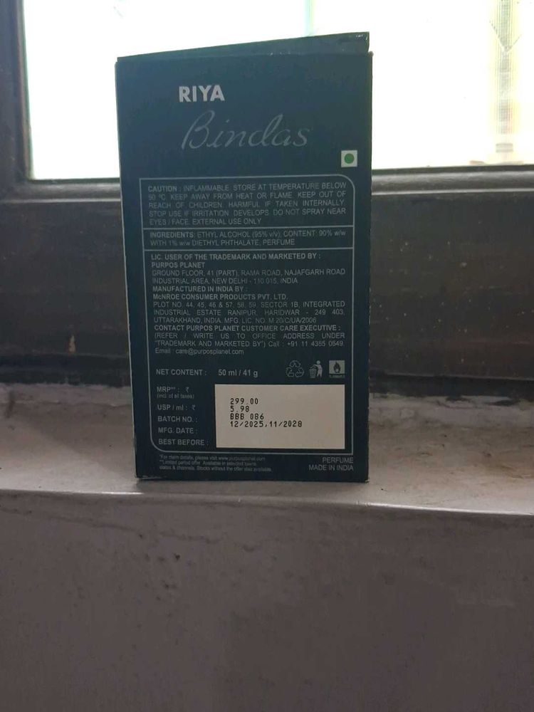 Riya Bindas Perfume - 50ml