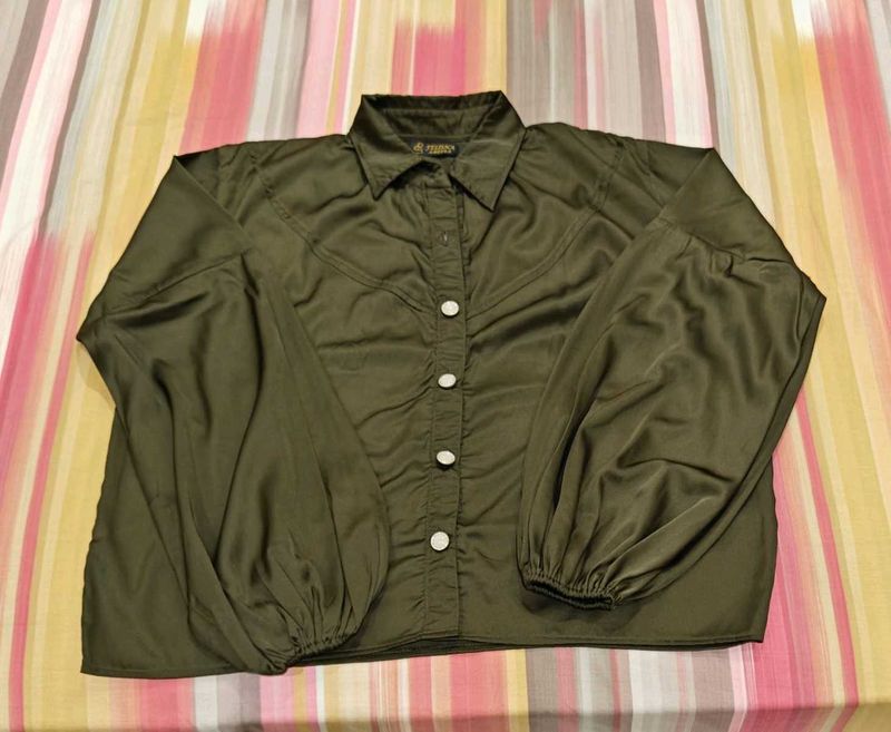Olive Green Blouse