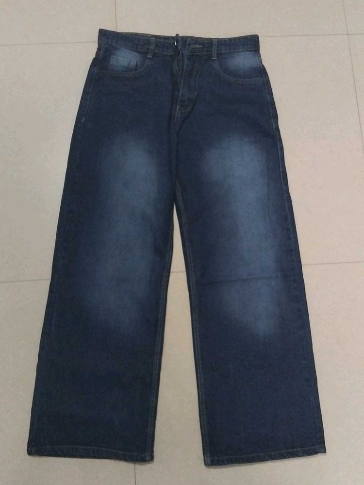 Wide Leg Denim Jeans
