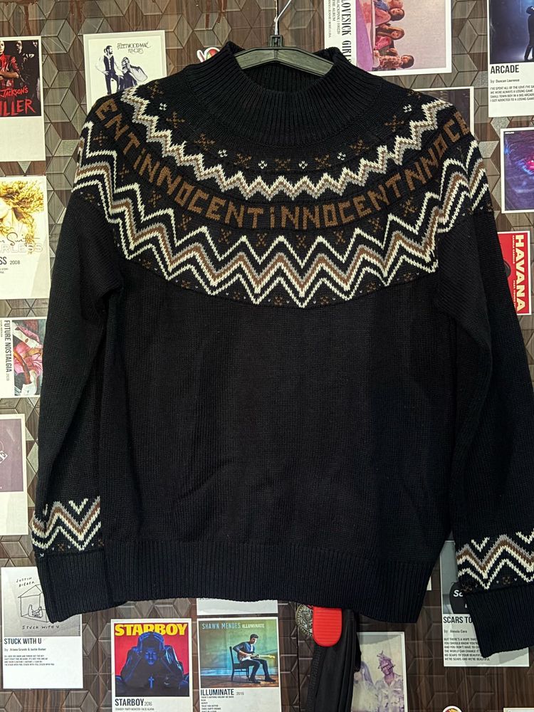 Cozy Black Knit Sweater