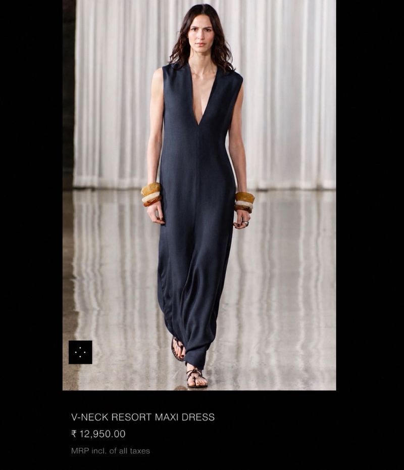 Zara V neck resort maxi dress