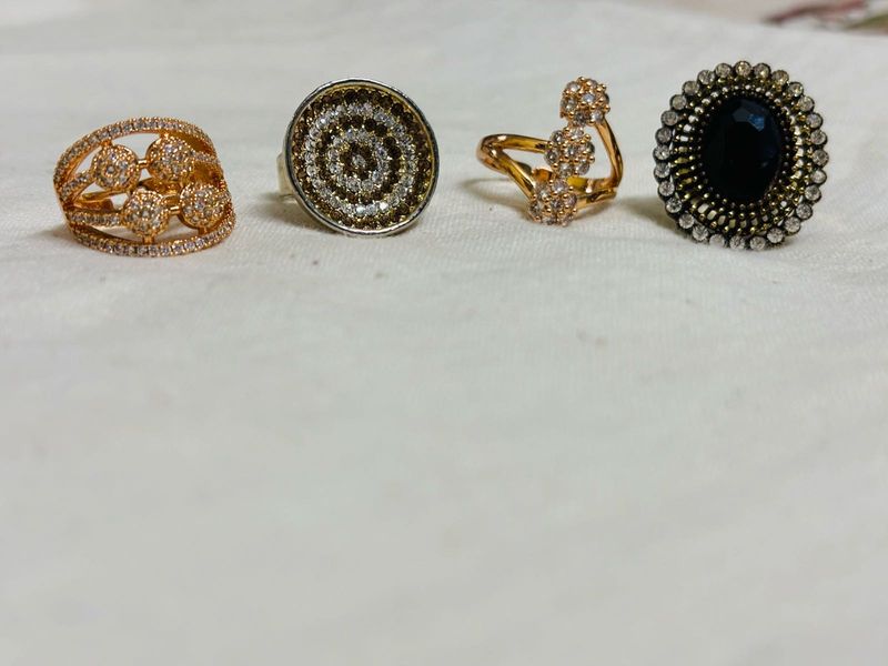 Set of 4 Elegant Rings and get 1 ring free