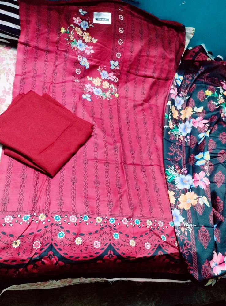 Floral Print Kurta Set