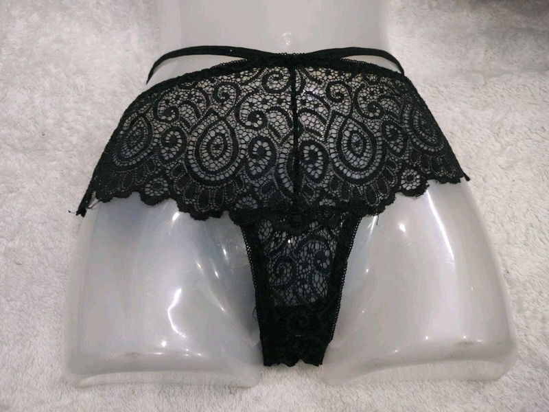 Elegant Black 🖤Lace Thong Panty
