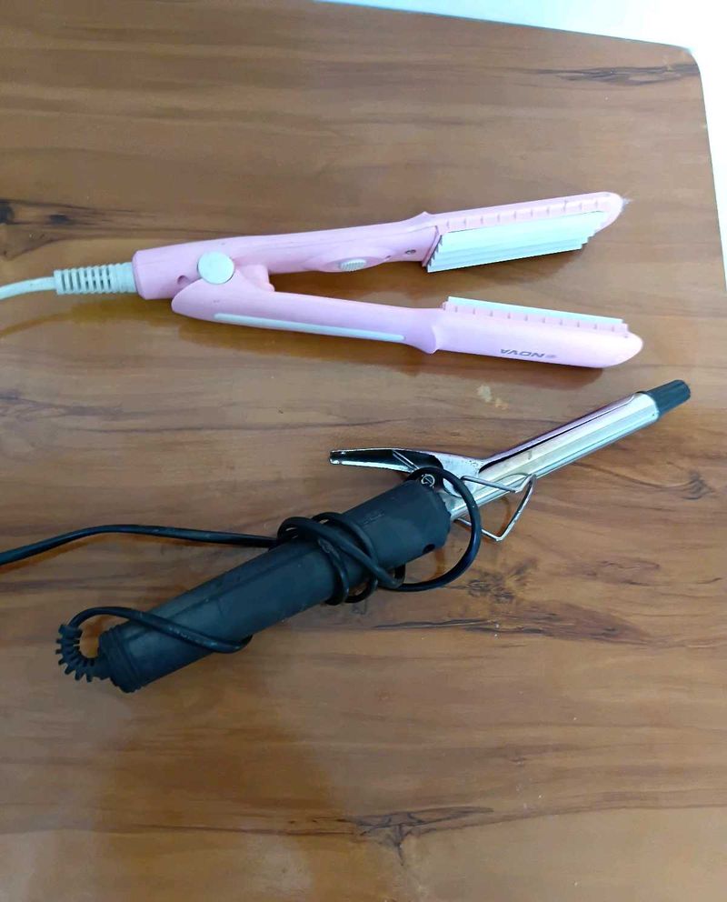 Hair Crimper &amp; Curler Set