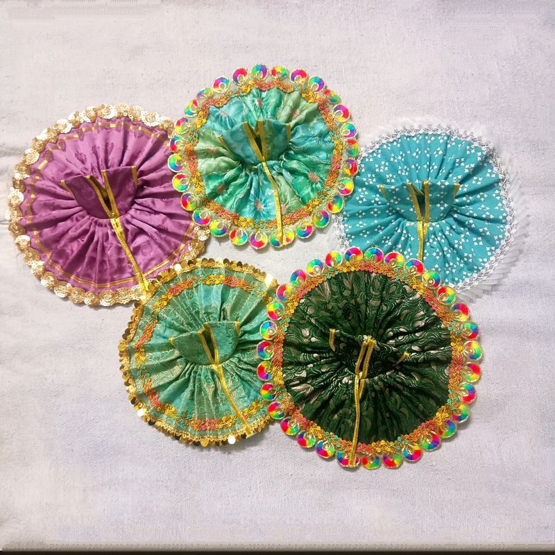 Combo Of 5 Laddu Gopal Dress🧡💛💙💜💖