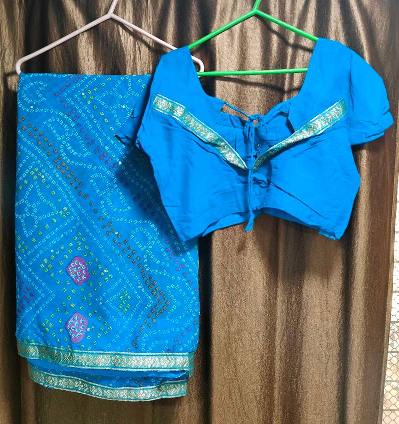 New Bhandni Saree With Blouse