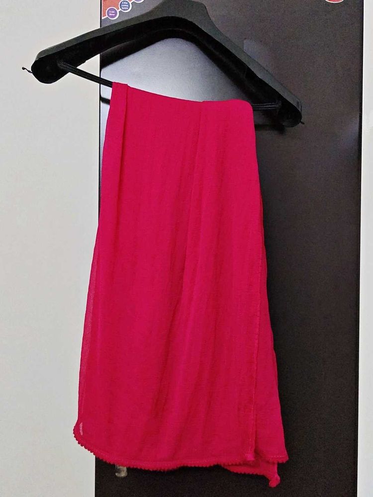 Vibrant dark Pink Dupatta
