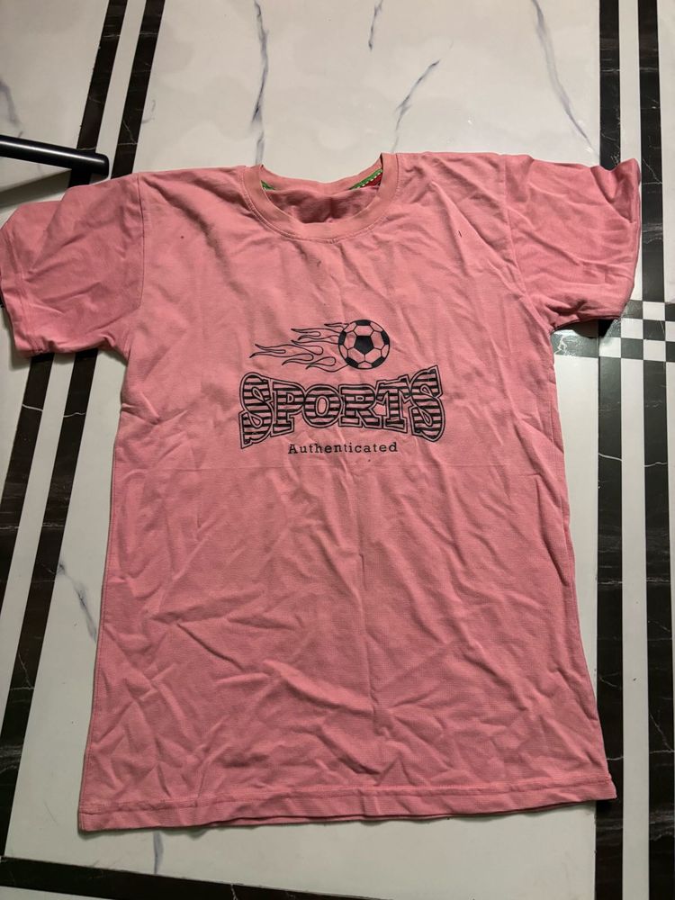Pink Sports T-Shirt