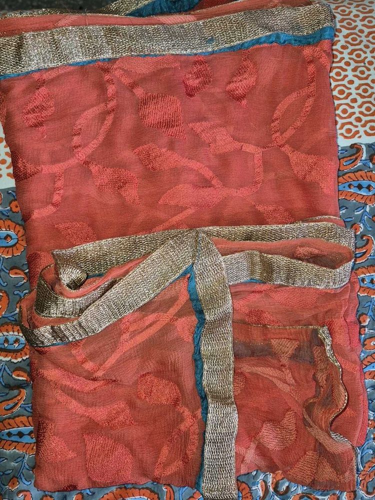 Sheer Embrroided gota Dupatta