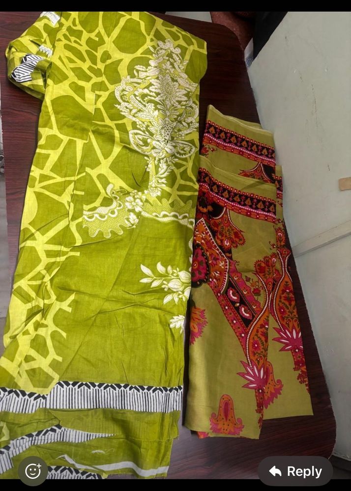 Beautiful Green Printed Kurta &amp; Trouser Set
