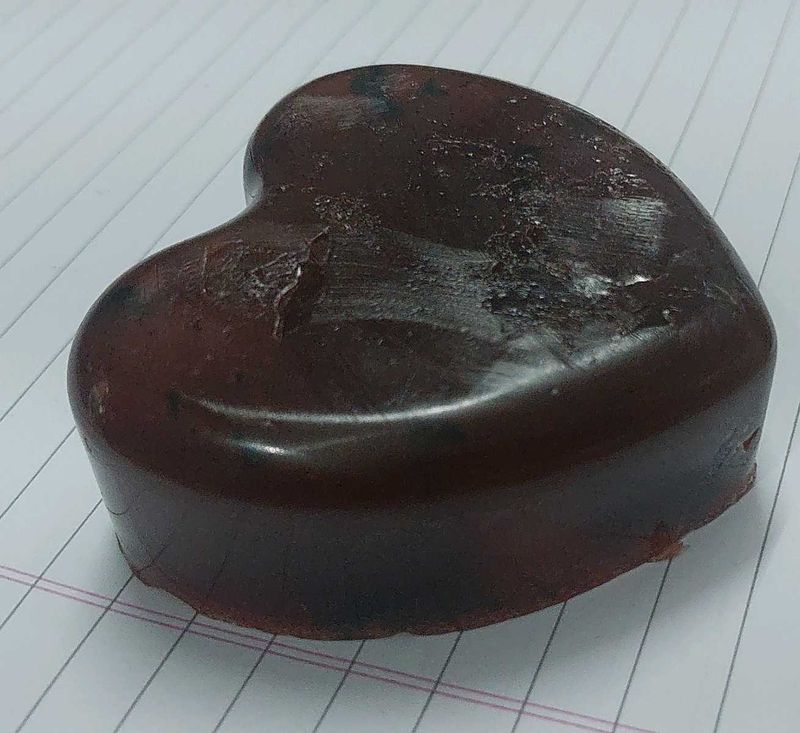 red wine heart shape soap