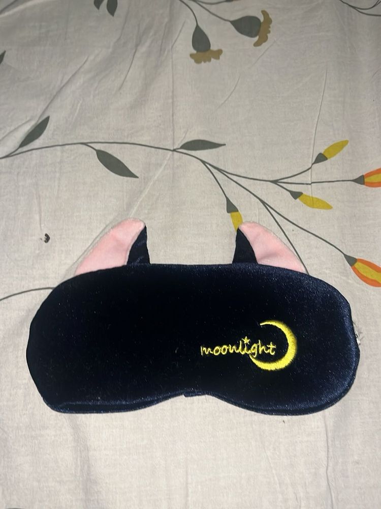 Cute Moonlight Cat Ear Sleep Mask