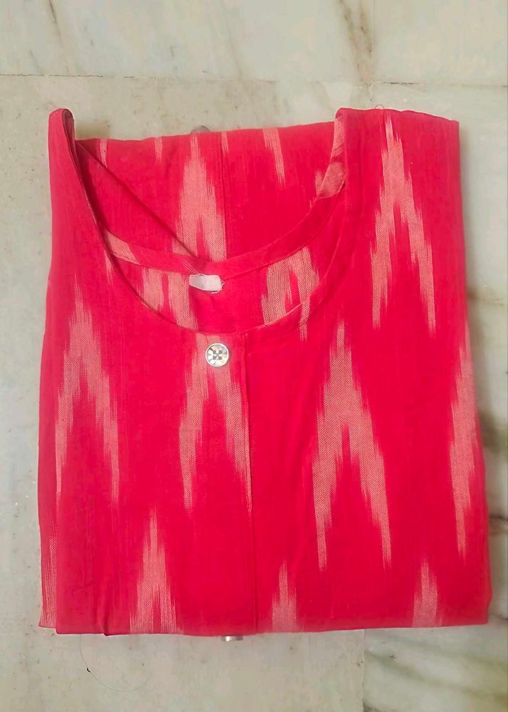 💗Pink Ikat Kurta