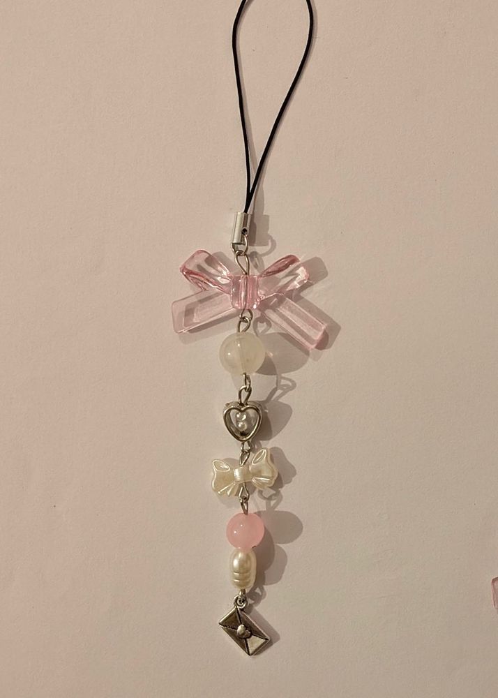 Kawaii Pink Bow Charm