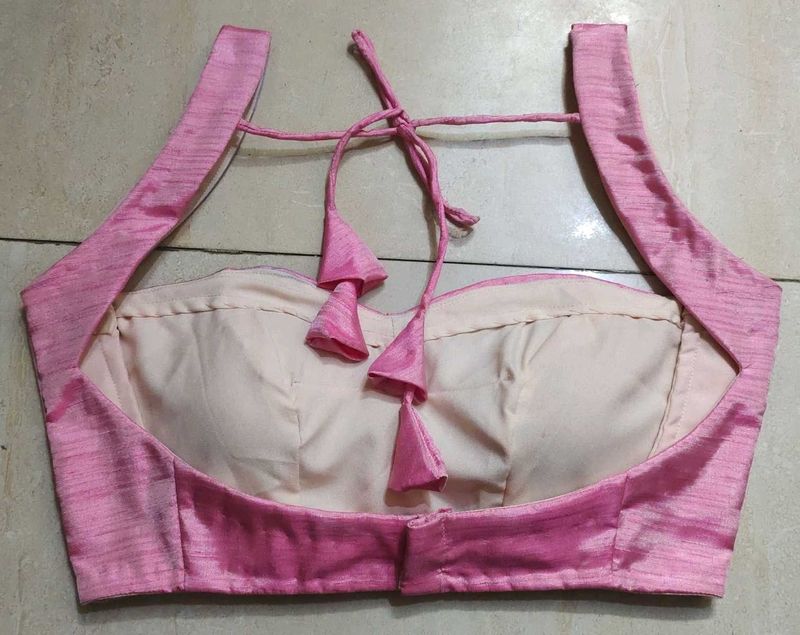 full backless blouse padded