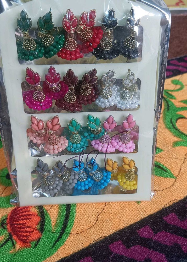Assorted Jhumka Earrings Set