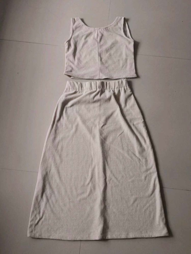 Cream Corduroy Co-ord Set