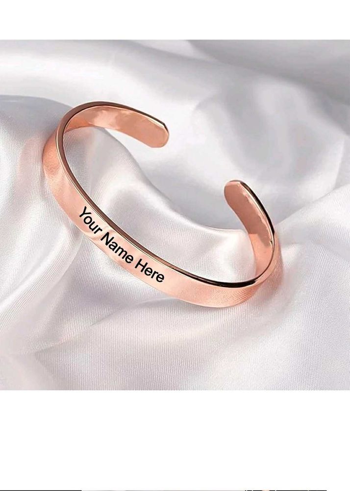 Customized Rose Gold Cuff Bracelet