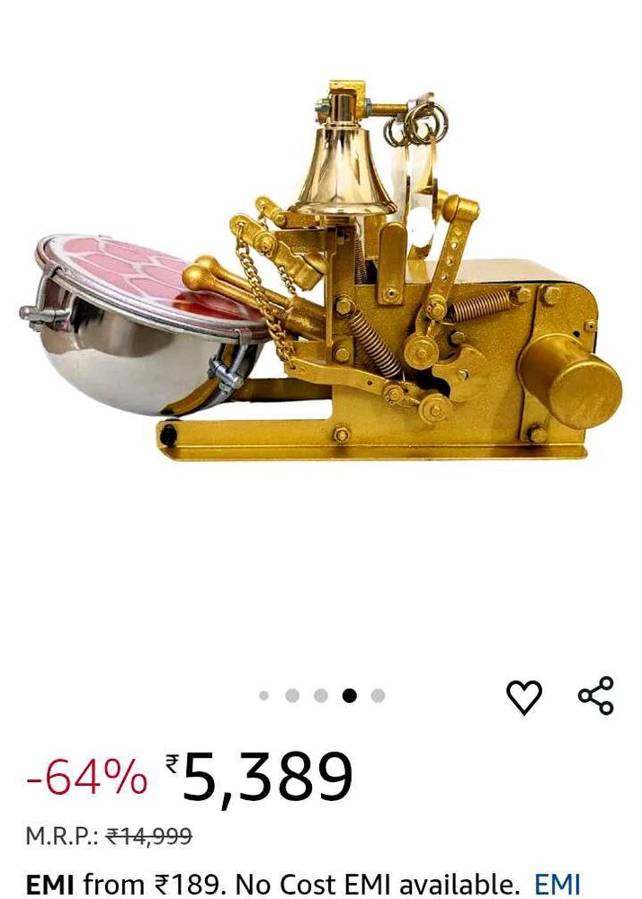 Antique Golden Tabla Drum Mechanism