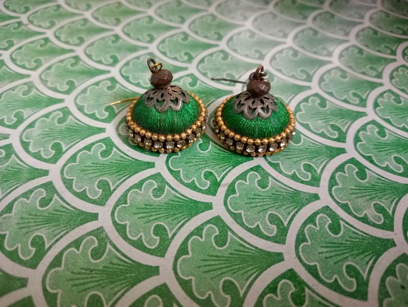 Silk Thread Jhumka