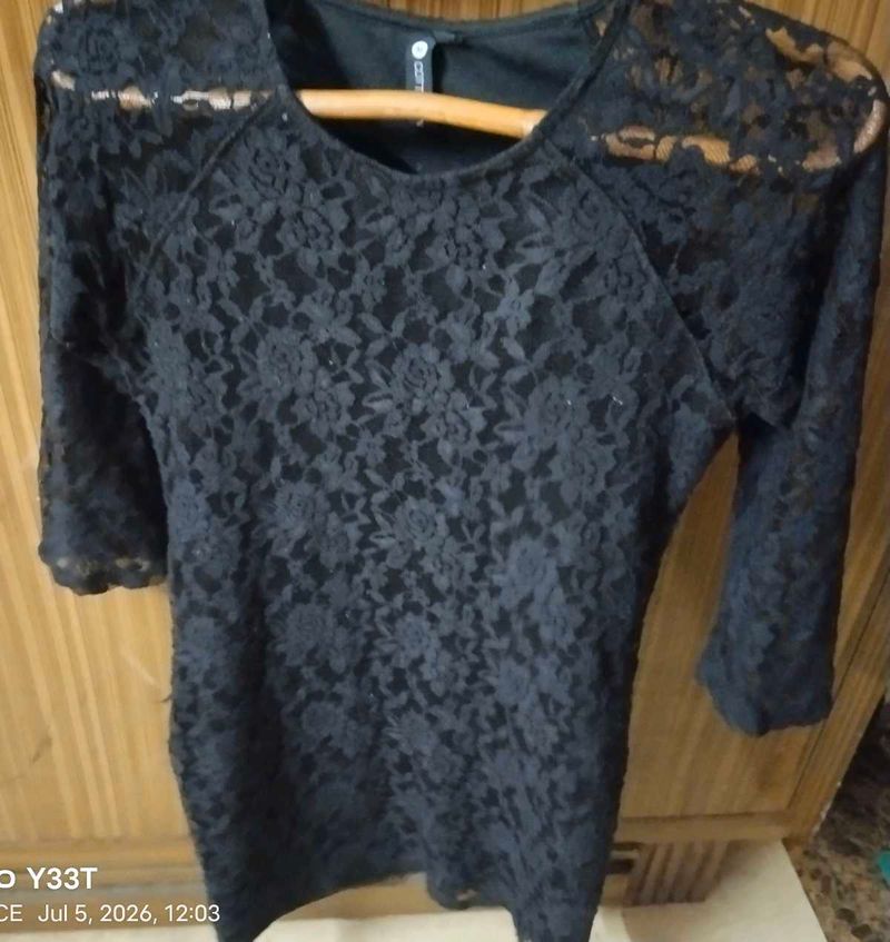 Elegant Black Lace dress