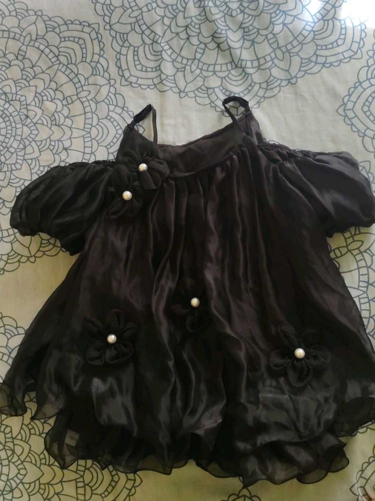 Black Off-Shoulder Party Dress
