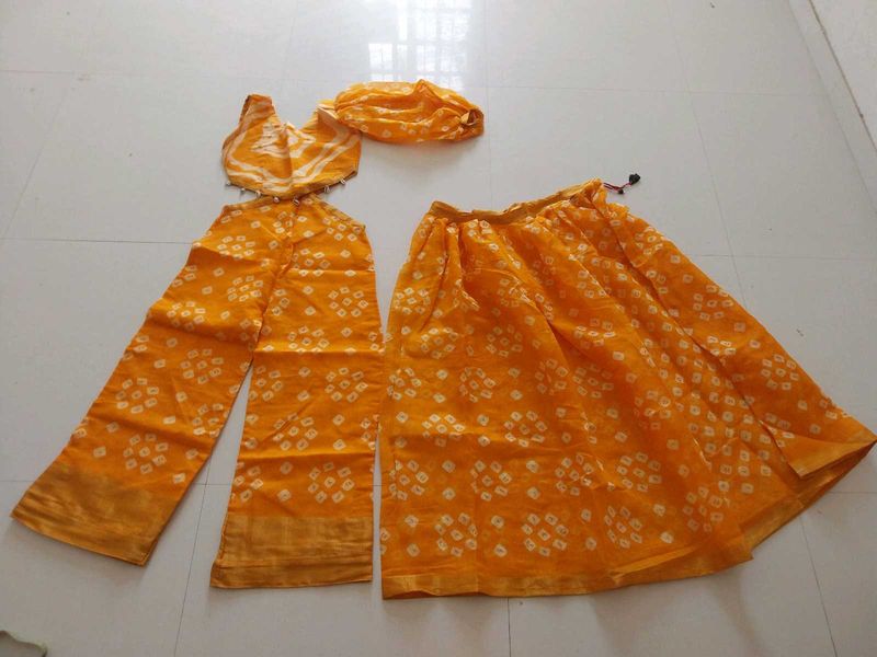 3 piece festival dress with lehenga free