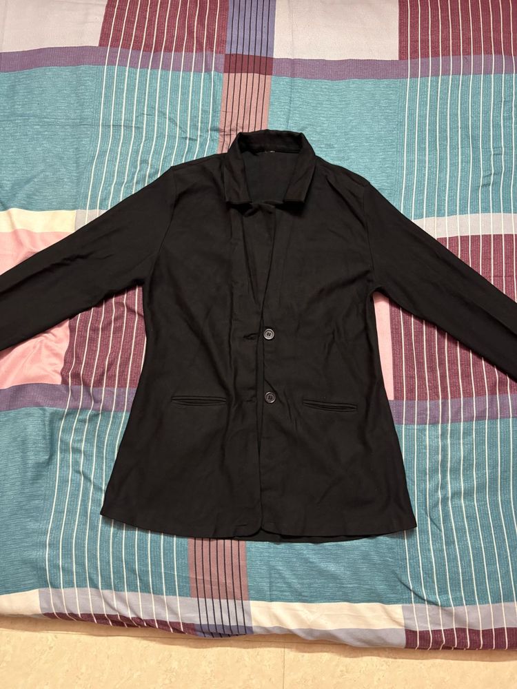 Black Casual Blazer