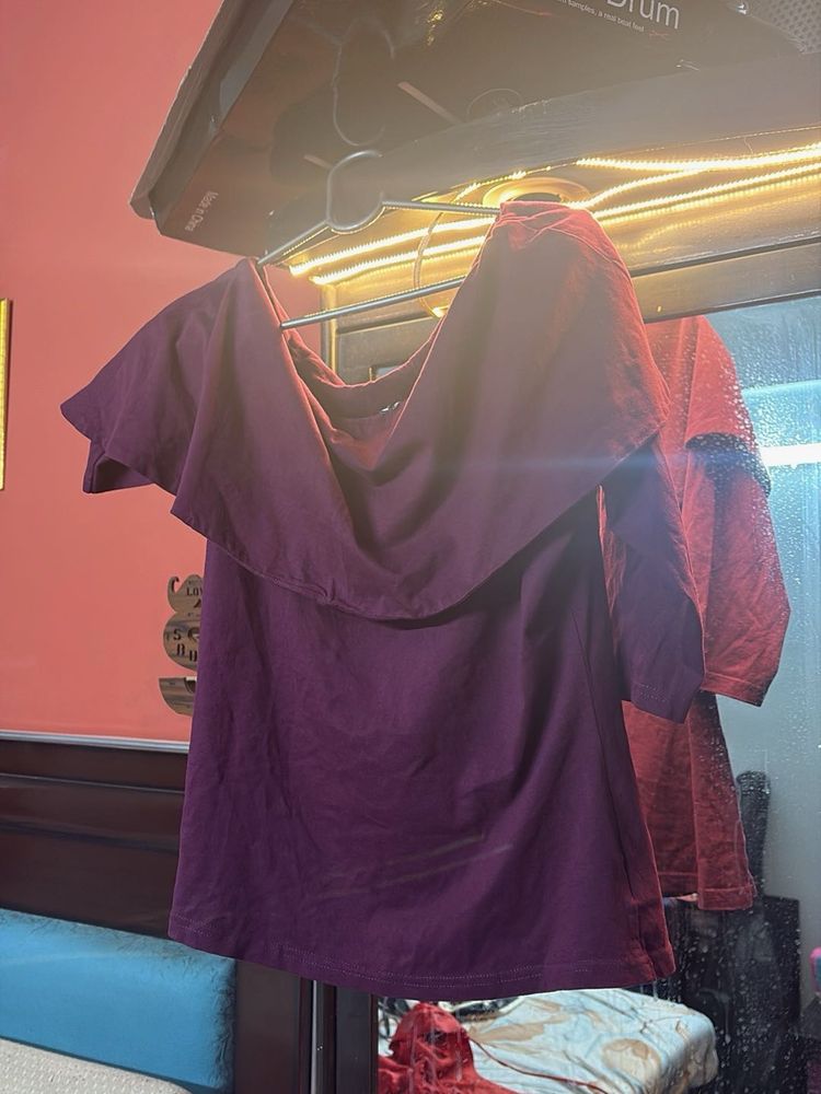 Stylish Off-Shoulder Tunic