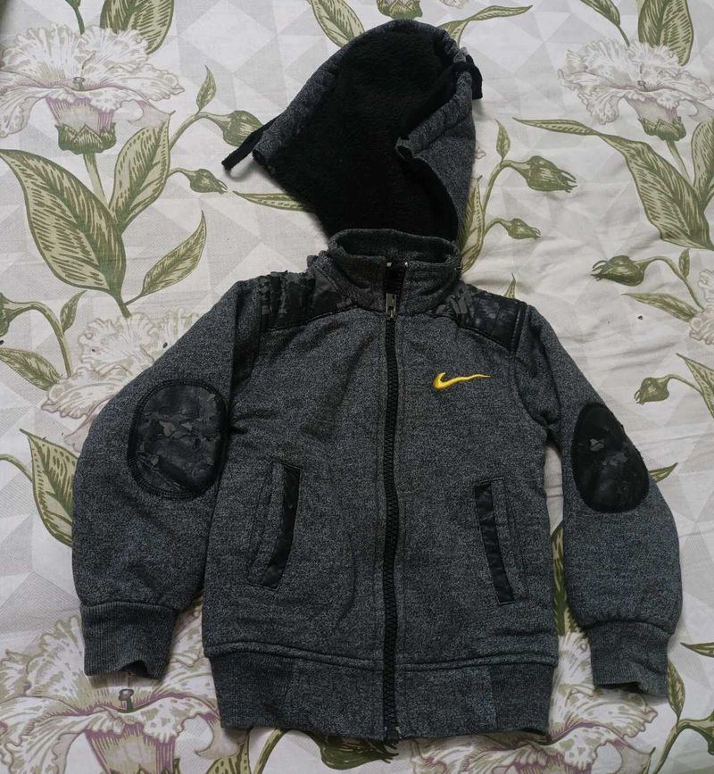 Gray Zip-Up Hoodie