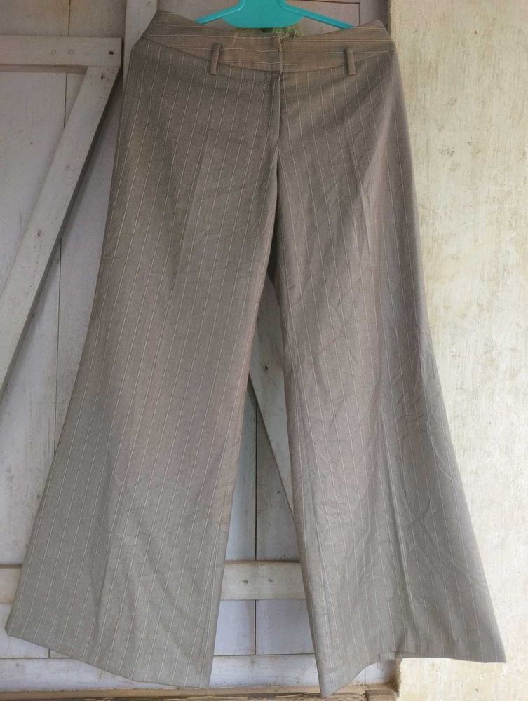 Women's Striped Wide-Leg Trousers