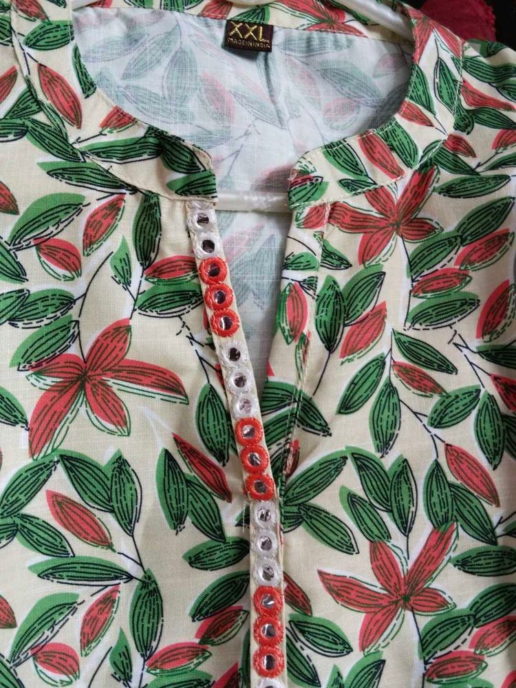1 Kurtis Soft Fabric Rayon,44 ,46 Both Can Wear