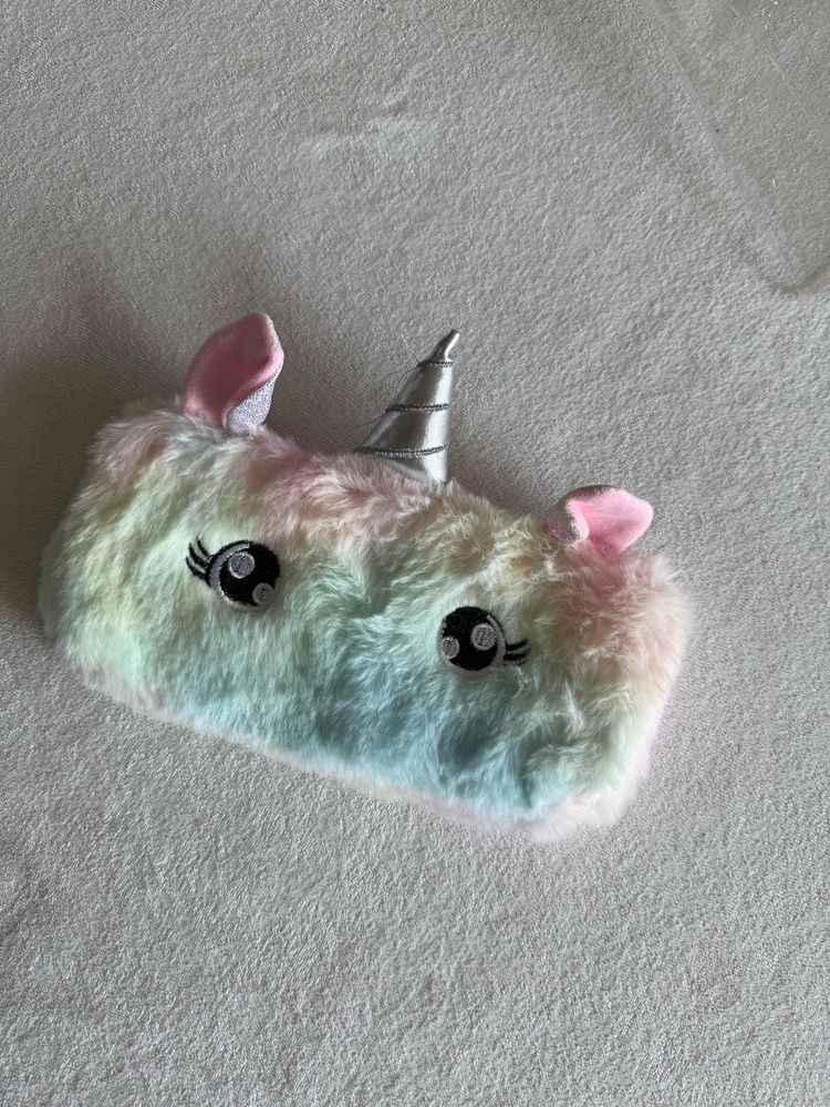Cute Fluffy Unicorn Pencil Case