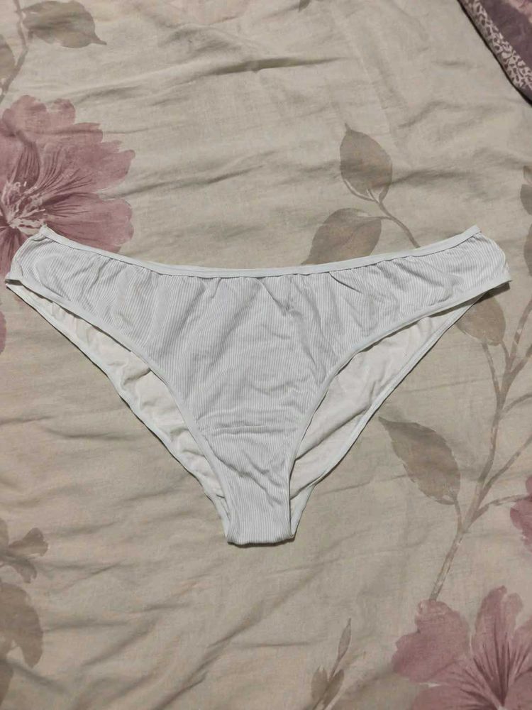 Ribbed White Briefs