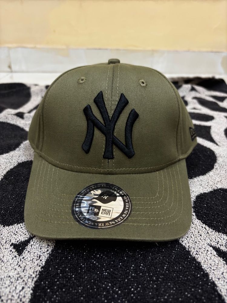 New Era NY Yankees Olive Fitted Hat