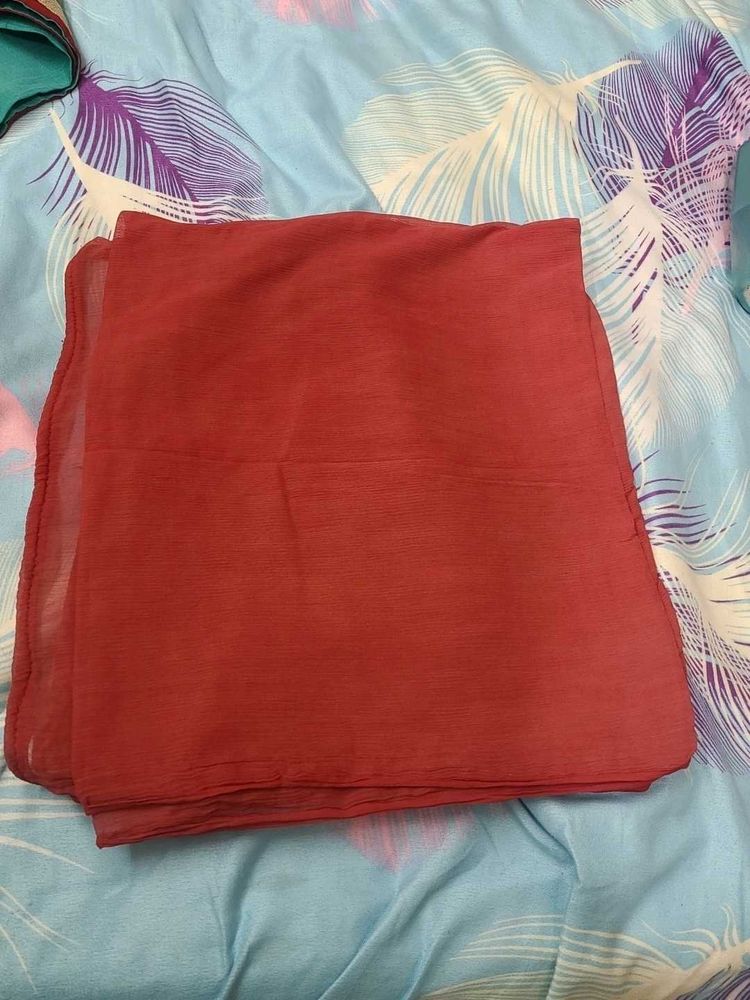 Elegant Red Dupatta for Women