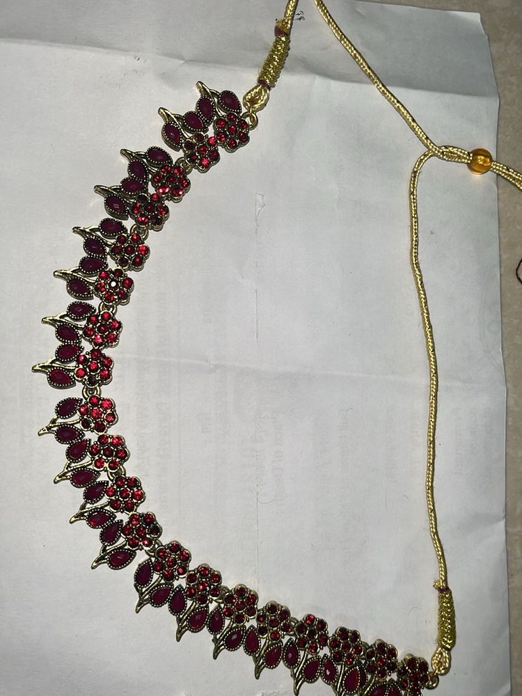Elegant Red Stone Necklace