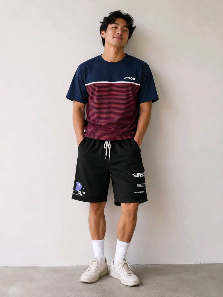 Graphic Cargo Shorts