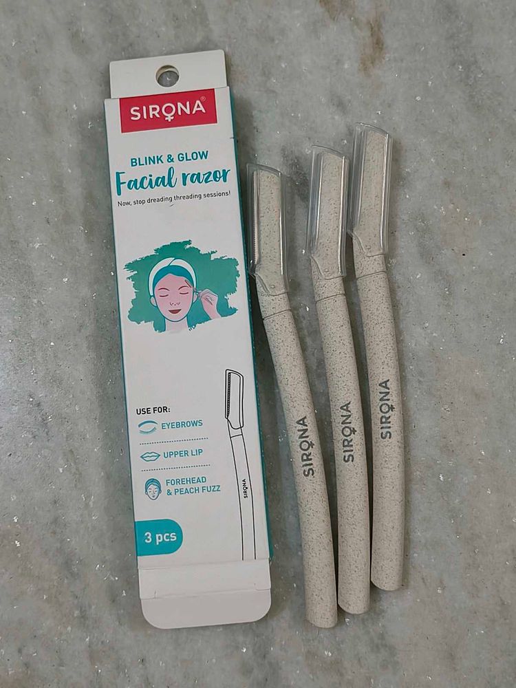 Sirona Facial Razor - Pack of 3