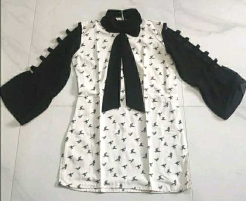 Chic Bird Print Kurti