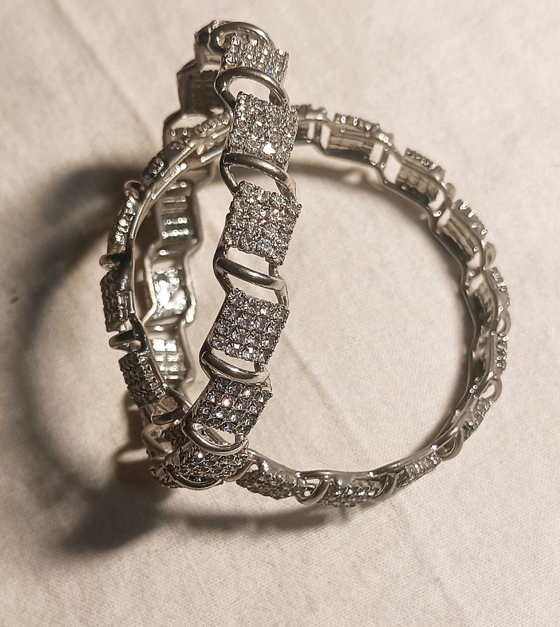 Artificial Silver Bangles