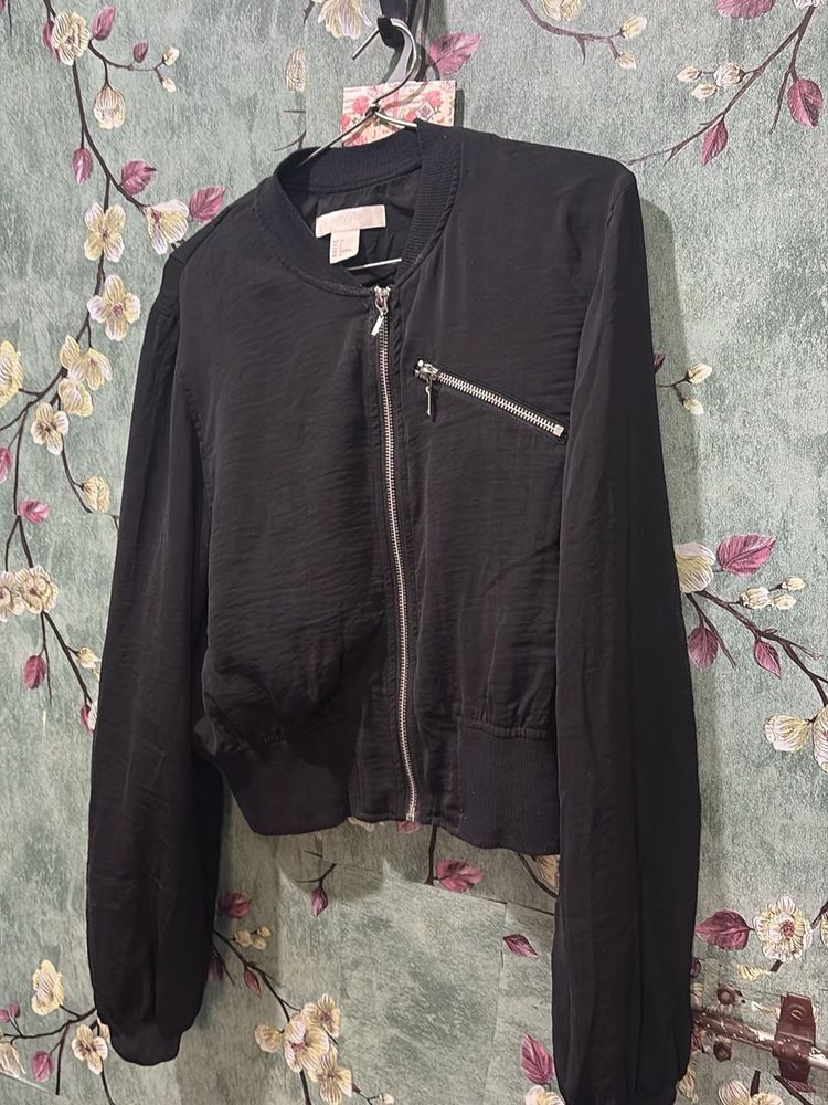 Black Bomber Jacket