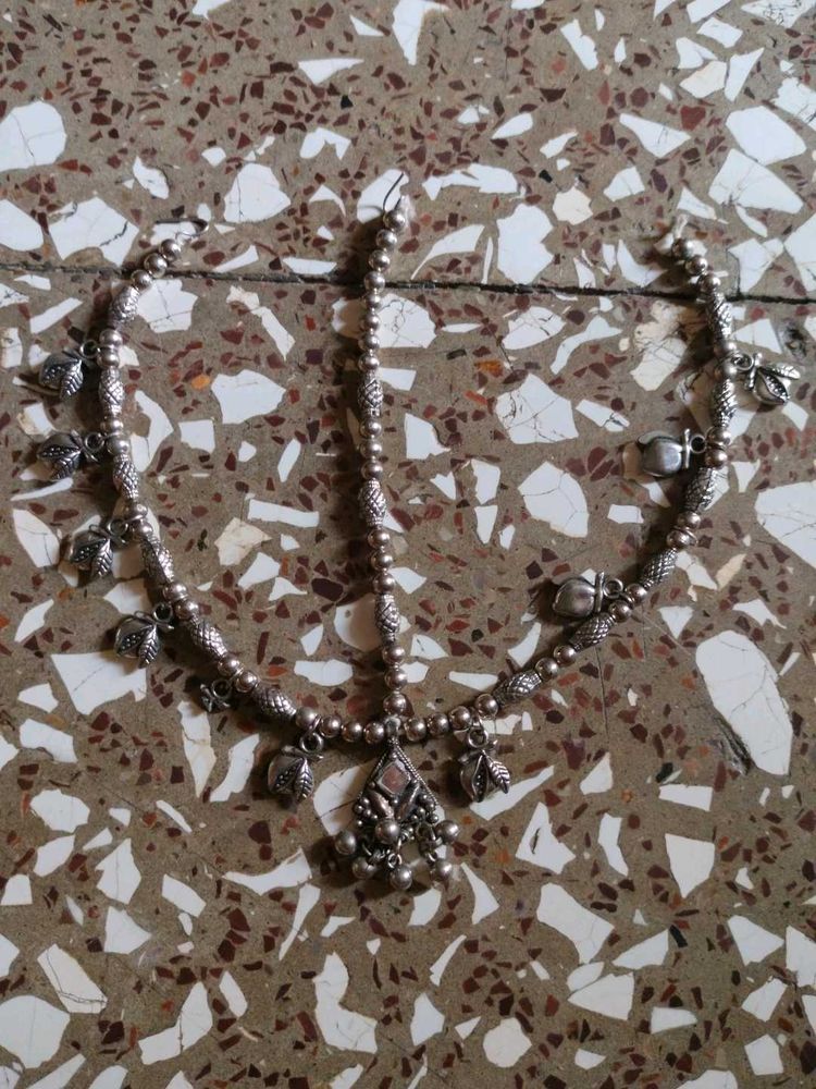 Silver Maang Tikka