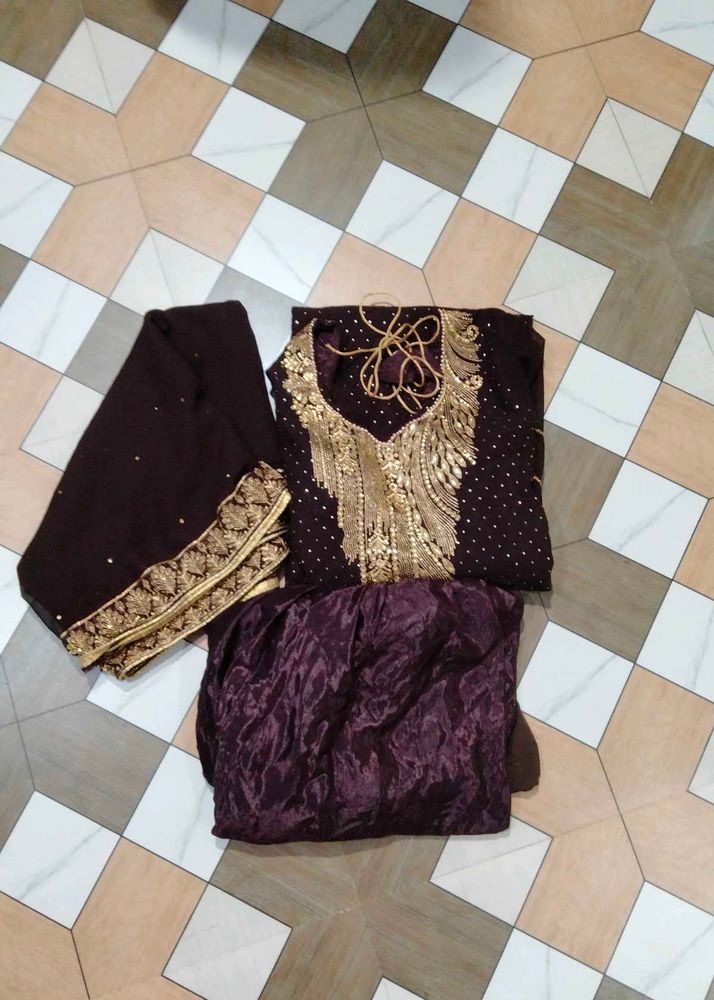 heavy salwar suit with dupatta