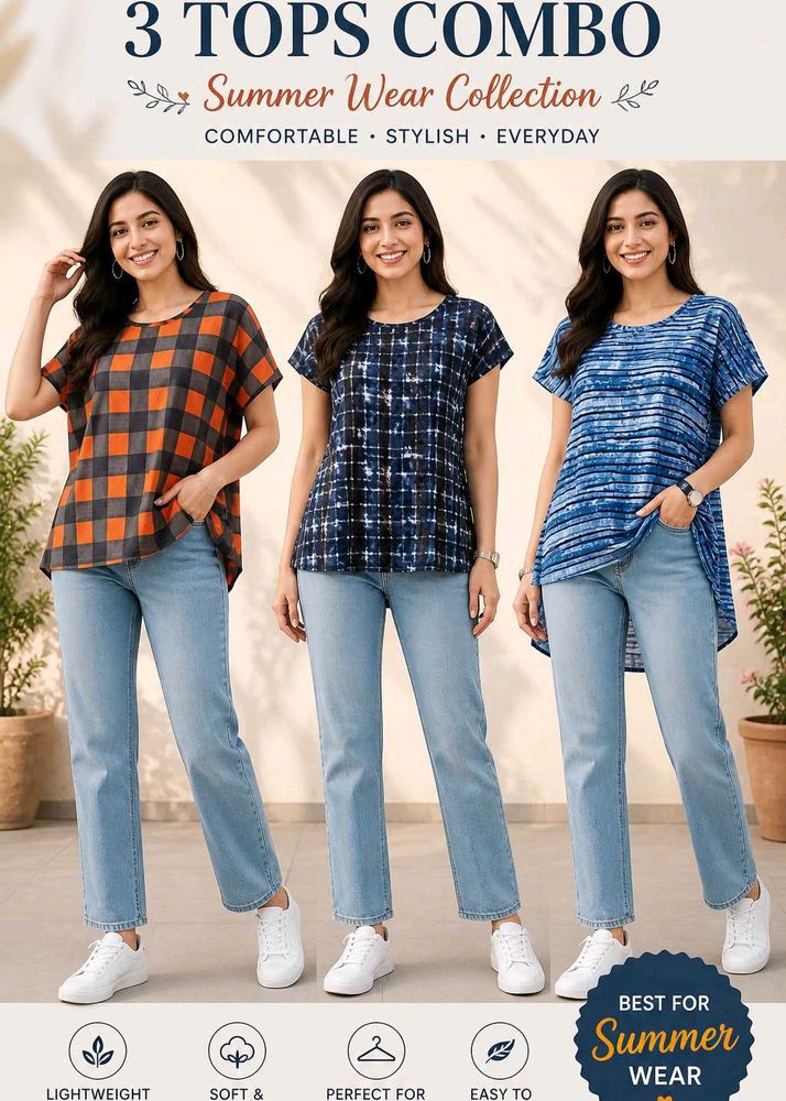 3 Tops Combo - Summer Wear Collection