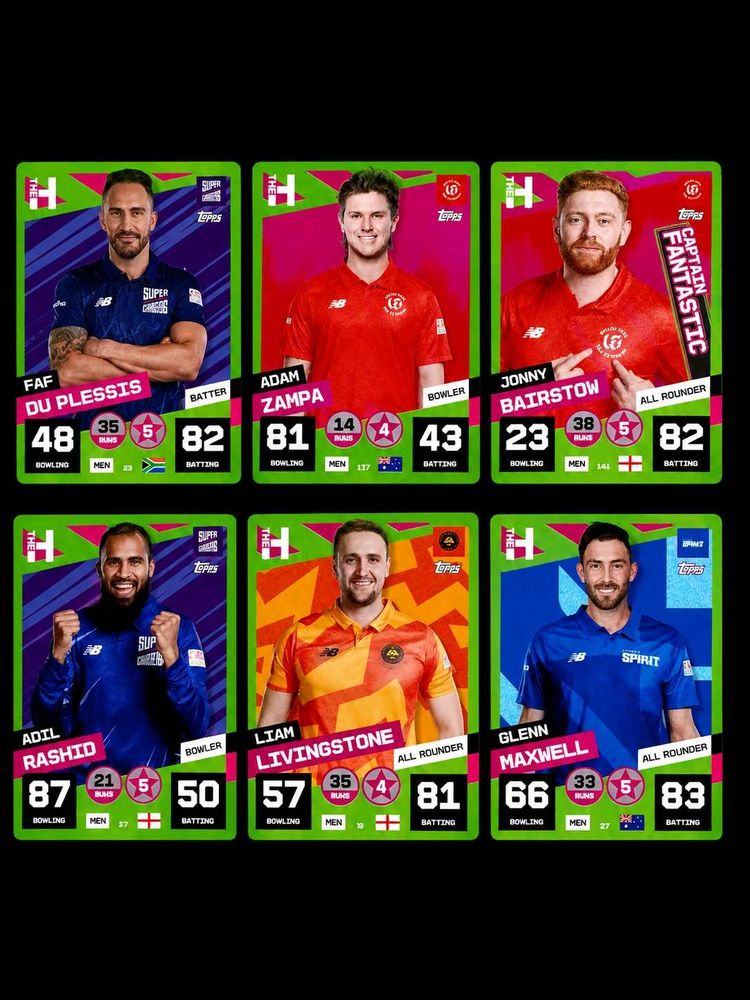:🏏 Topps Cricket Attax The Hundred Cards Bundle (
